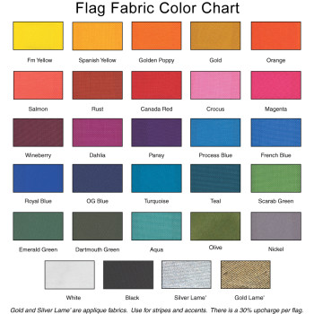 Two Color Curve Drape Flag F123