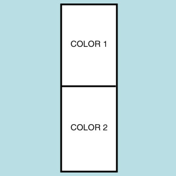 Two Color Horizontal Drape Flag F108 Two Color Horizontal Drape Flag F108