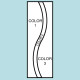 Three Color Curve Drape Flag F124 Three Color Curve Drape Flag F124