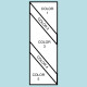 Five Color Diagonal Flag F193 Five Color Diagonal Flag F193