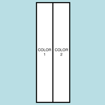 Two Color Vertical Drape Flag F109 Two Color Vertical Drape Flag F109