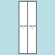 Two Color Vertical Drape Flag F109 Two Color Vertical Drape Flag F109