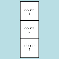 Three Color Horizontal Drape Flag F110