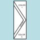Three Color Chevron Flag F117 Three Color Chevron Flag F117