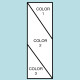 Three Color Diagonal Flag F122 Three Color Diagonal Flag F122