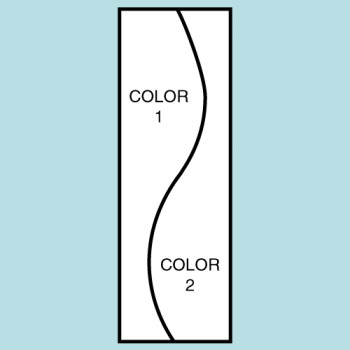 Two Color Curve Drape Flag F123 Two Color Curve Drape Flag F123