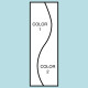 Two Color Curve Drape Flag F123 Two Color Curve Drape Flag F123