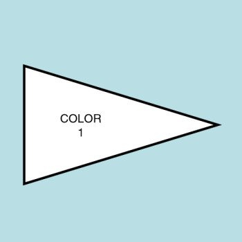 Solid Color Pennant Flag F127 Solid Color Pennant Flag F127