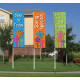 Custom Logo Drape Flag 2'X8' Custom Logo Drape Flag 2'X8'