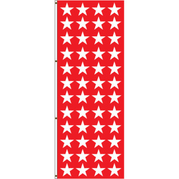 Red with White Stars Flag Red with White Stars Flag