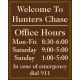 Vertical Office Hours Sign Vertical Office Hours Sign