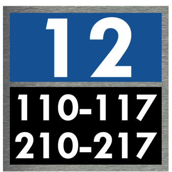 Square Shape Building Number Sign Square Shape Building Number Sign
