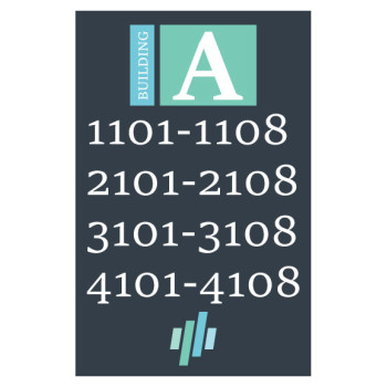 Large Apartment Building Number Sign Large Apartment Building Number Sign