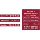 Changeable Office Hours Sign Changeable Office Hours Sign
