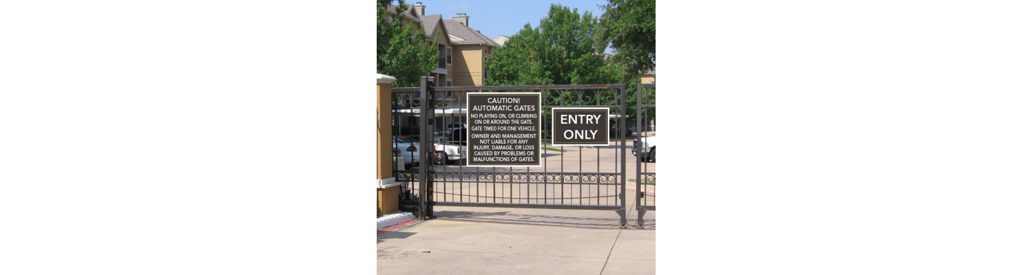 Access Gate Signs Access Gate Signs