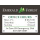 Apartment Office Hours Sign Apartment Office Hours Sign