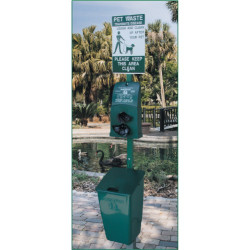 Pet Station with Polyethene Receptacle