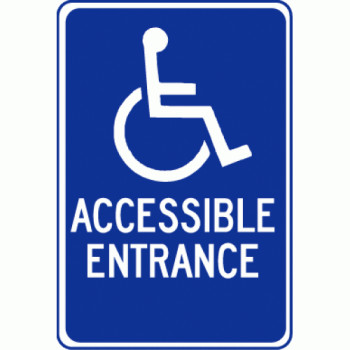 Handicap Accessible Entrance Sign Handicap Accessible Entrance Sign