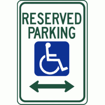 Reserved Parking Handicap Sign Reserved Parking Handicap Sign