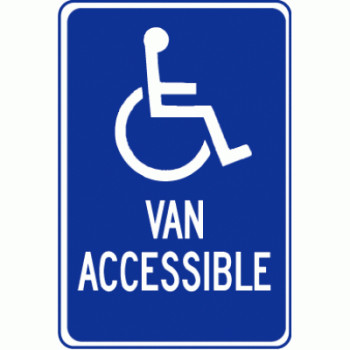Handicap Van Accessible Sign Handicap Van Accessible Sign