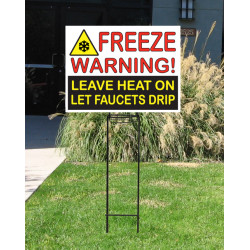  Freeze Warning Sign 