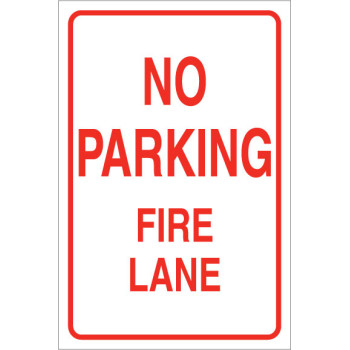 No Parking Fire Lane Sign No Parking Fire Lane Sign