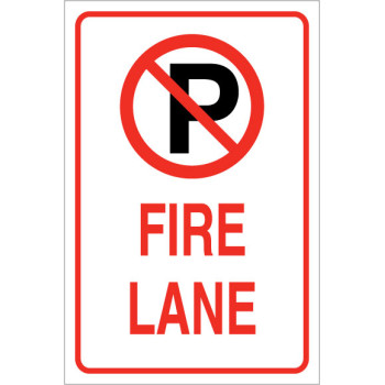 No Parking Fire Lane with Symbol No Parking Fire Lane with Symbol