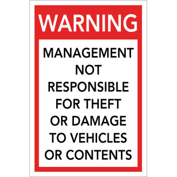 Warning Management Sign Warning Management Sign